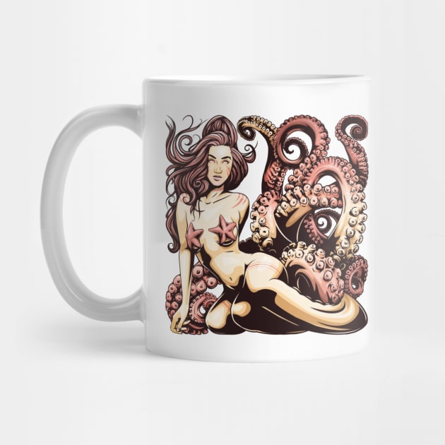 Octopus Mermaid - Eight by redappletees